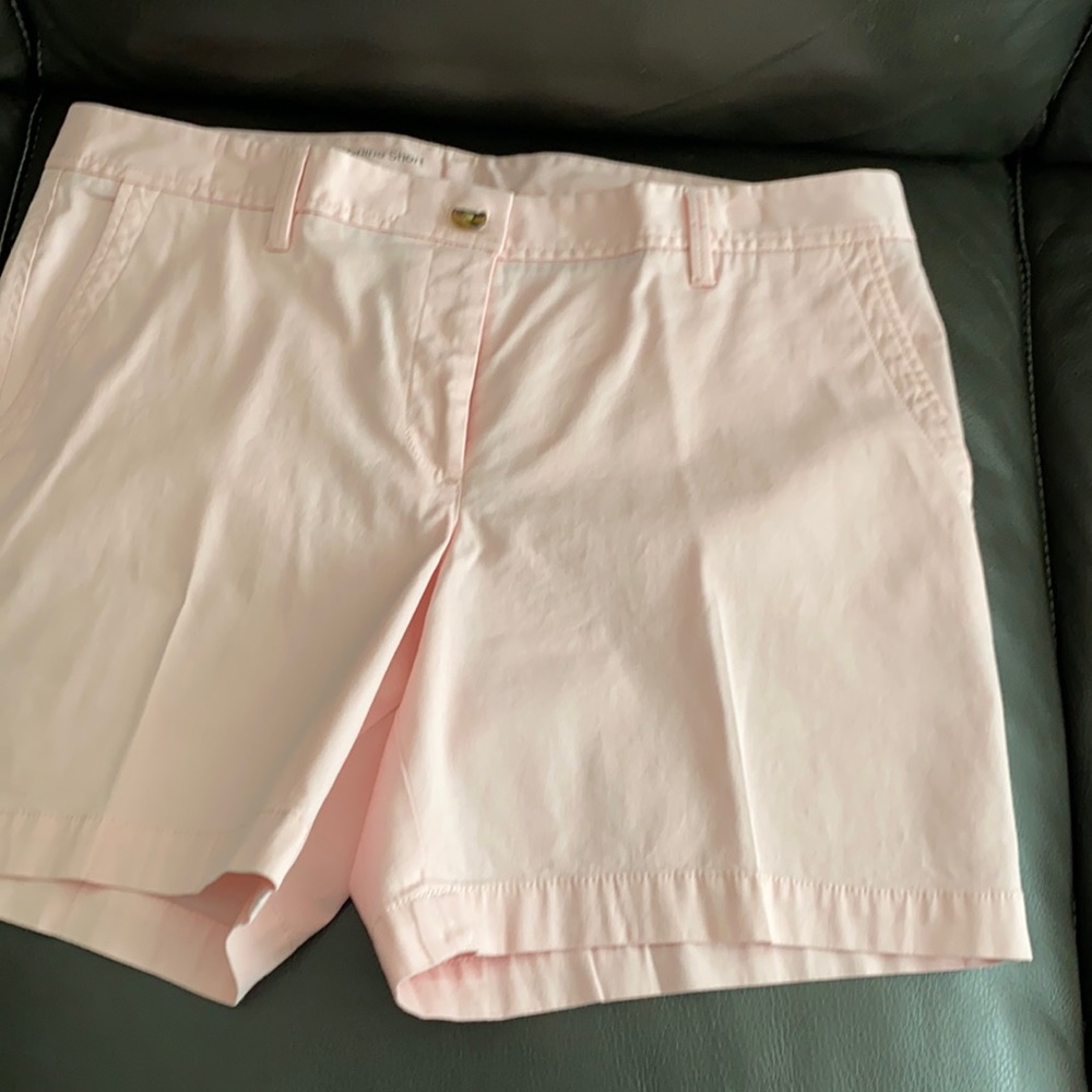 Talbots pink girlfriend chino shorts